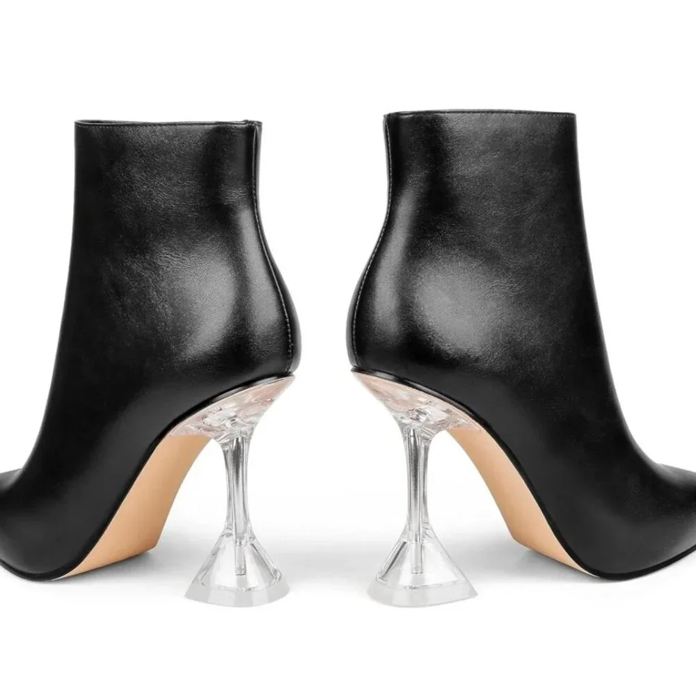 Closed Pointed Toe Ankle Boots - Picture 4 of 6